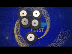 66.891.006 κυκλικά μαύρα σκληρά μέρη μηχανών εκτύπωσης ροδών βουρτσών 6x60mm 8x60mm