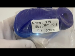 Επίπεδο λαστιχένιο Sucker 38*15*0.8mm σχεδιασμένο μπλε λάστιχο μορφών μεγεθών προτύπων χρώματος