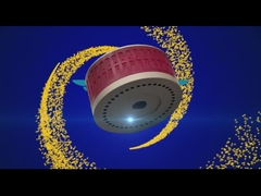 Ρόδα 124*70mm αναρρόφησης κόκκινου χρώματος για το δίπλωμα των μερών εκτύπωσης πολυουρεθάνιου μηχανών