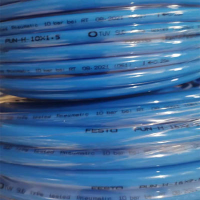 Μπλε χρώμα Festo PU σωλήνα 4mm μέγεθος Πνευματικό σωλήνα αέρα για μηχανή εκτύπωσης Offset