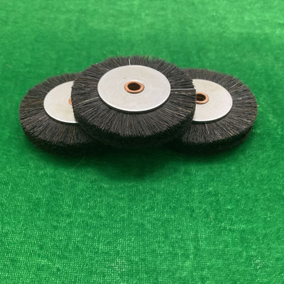 Λευκό χρώμα σκληρό κύκλο βούρτσας 60x11x6mm για τυπογραφική μηχανή Roland με τρίχες χοίρου / λευκό χάλυβα