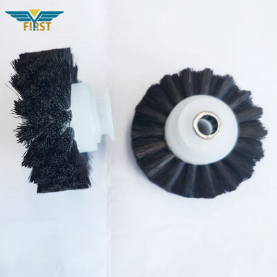 60*8,5*35mm Μαύρο τροχό βούρτσας για εκτυπωτική μηχανή KBA Μέρη από υψηλής ποιότητας πλαστικό με μακρά διάρκεια ζωής