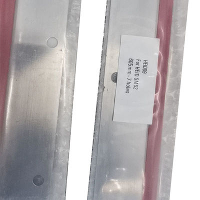Ανθεκτικό σε UV μελάνι Εκτυπωτής Heidelberg Wash Up Blade 605x46x0,5mm με 7 οπές για SM52 PM52