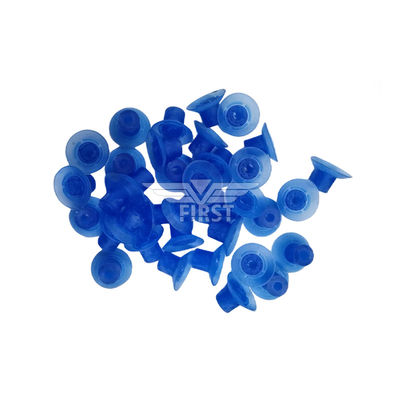 Γαλάζιο χρώμα καουτσούκ απορροφητήρα 32x18mm υψηλό πόδι απορροφητήρα για το μηχάνημα κοπής με ανθεκτικό υλικό καουτσούκ