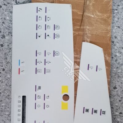 Λευκό έγχρωμο πάνελ μεμβράνης σύμβολο επιστολικής ετικέτας για αυτοκόλλητο μηχανής εκτύπωσης Heidelberg SM102 σε μέγεθος 63*21,2 ή 37*15,5 cm