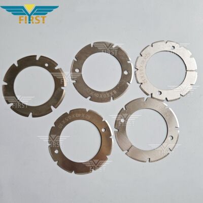 Λεπτές κοπής από λευκό χάλυβα για πτυσσόμενες μηχανές Heidelberg-Stahl - επιλογές σε σχήμα U και σε σχήμα V για αντοχή στην φθορά