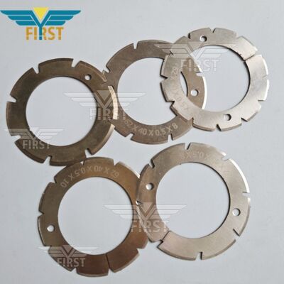 Λεπτές κοπής από λευκό χάλυβα για πτυσσόμενες μηχανές Heidelberg-Stahl - επιλογές σε σχήμα U και σε σχήμα V για αντοχή στην φθορά