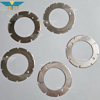 Λεπτές κοπής από λευκό χάλυβα για πτυσσόμενες μηχανές Heidelberg-Stahl - επιλογές σε σχήμα U και σε σχήμα V για αντοχή στην φθορά